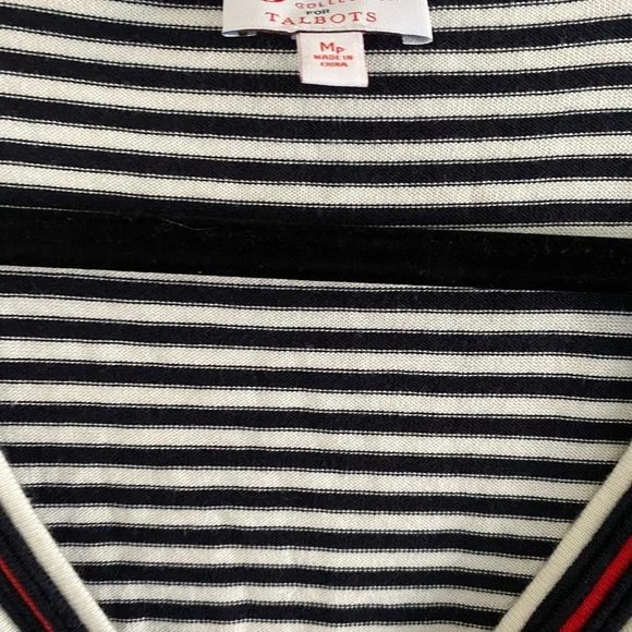 Talbots Striped Cardigan The Oprah Magazine  Collection - Size M petite - Picture 4 of 4